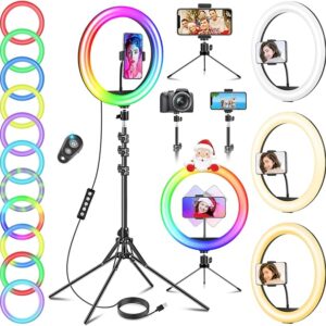 12” Ring Light with Tripod Stand & Phone Holder