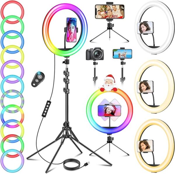 12'' Ring Light with Tripod Stand & Phone Holder